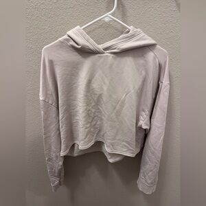 Nike Women's Yoga Luxe Cream  Cropped Hoodie